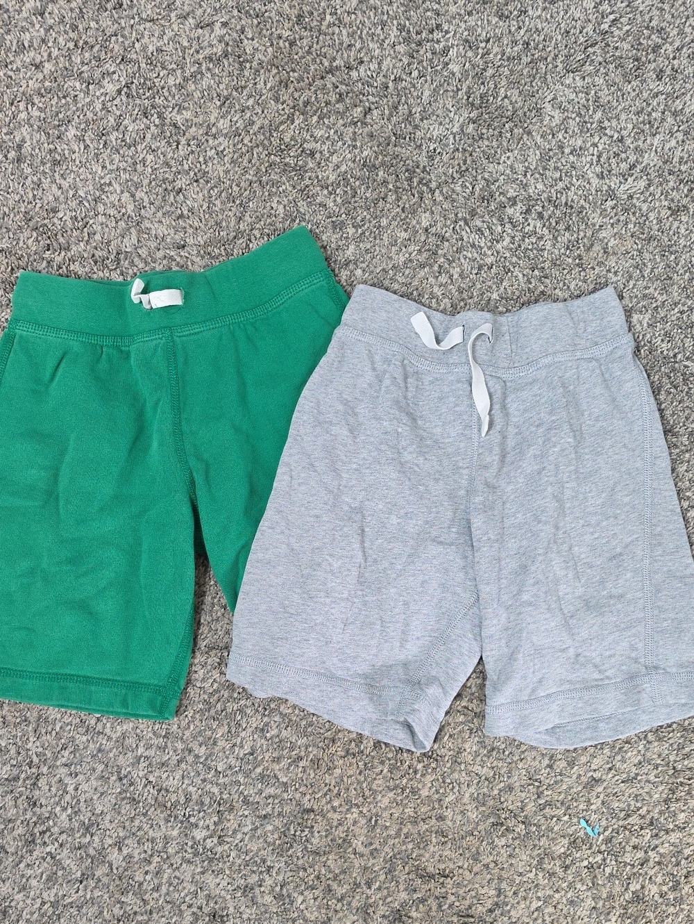 Hanna Andersson Cotton Shorts Green & Gray Size 6-7 Bundle